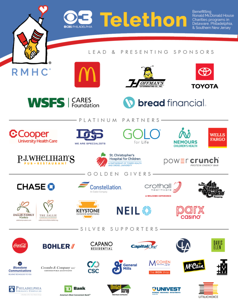 grid of Telethon sponsor logos